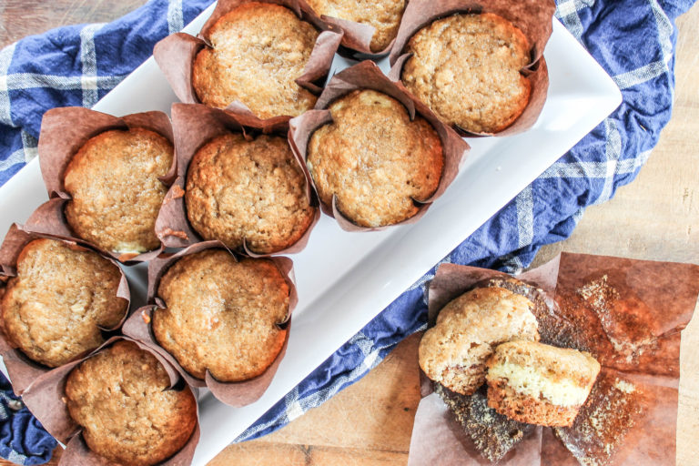 Gluten Free Banana Cream Cheese Muffins